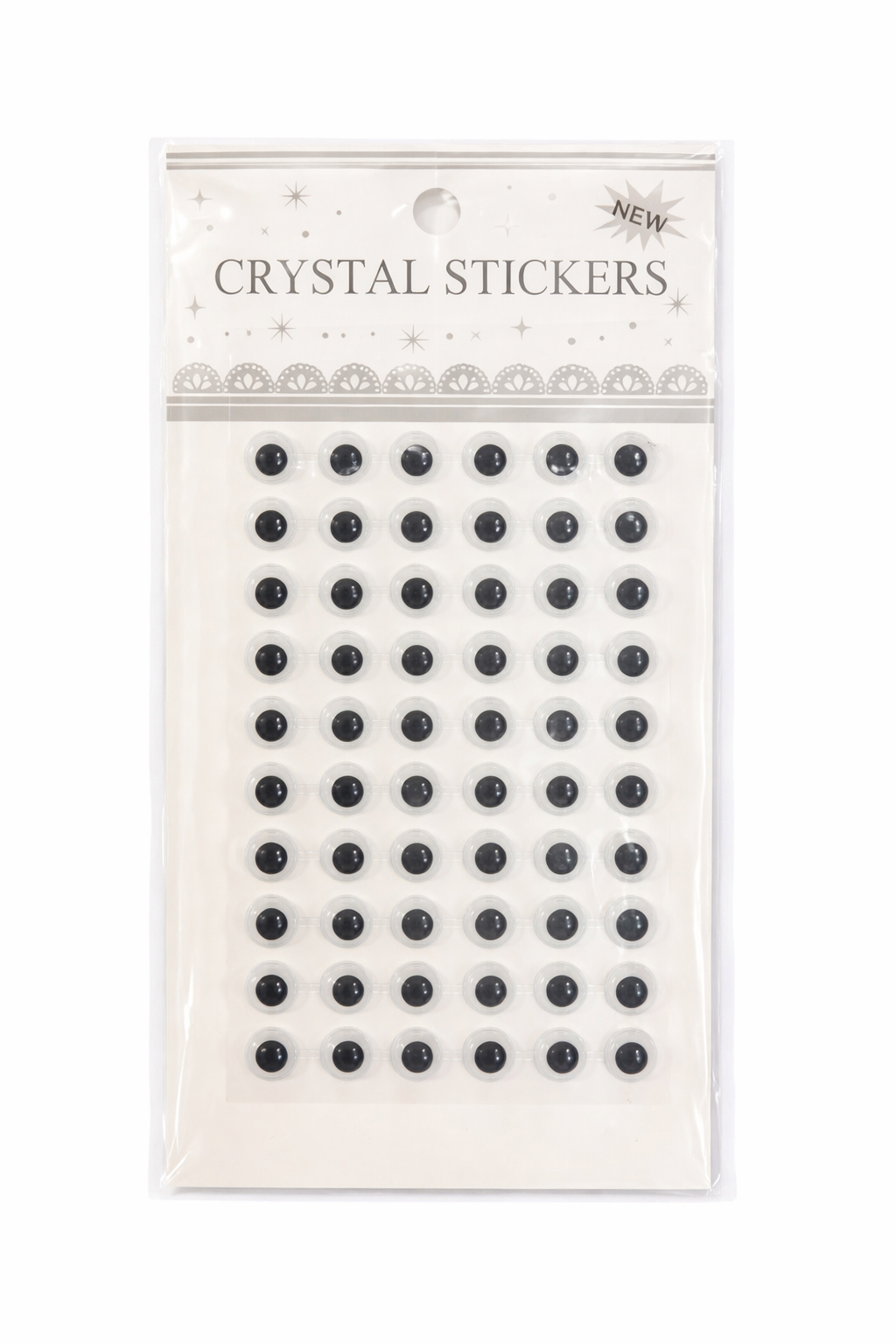 Crystal Googly Eye Stickers Sheet – Self-Adhesive 3D Eye Stickers for Crafts & Decoration