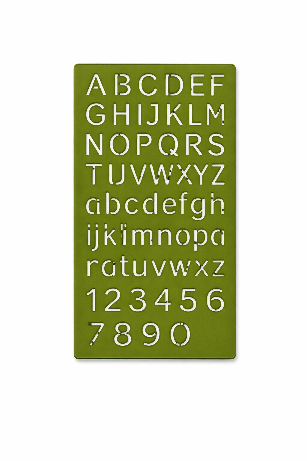 Alphabet & Number Plastic Stencil – Reusable Letter and Number Drawing Template