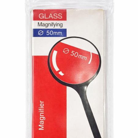 Glass Magnifying Glass 50mm – Handheld Reading & Inspection Lens