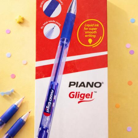 Piano Gligel Ball Pen – Liquid Ink Pen with Needle Point for Smooth Writing