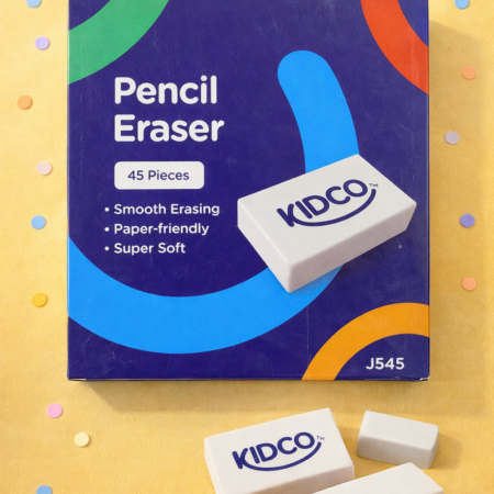 Kidco Pencil Eraser β Super Soft, Paper-Friendly & Smooth Erasing