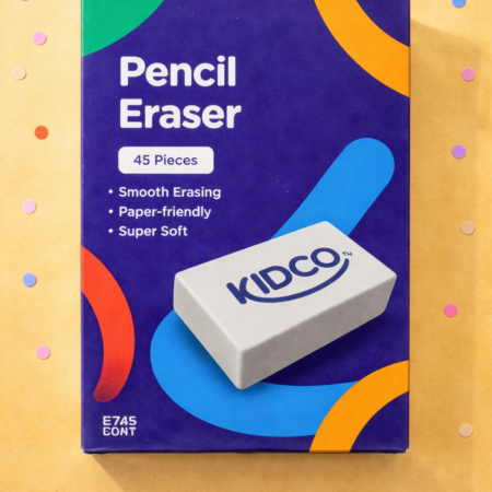 Kidco Pencil Eraser – Super Soft, Smooth & Paper-Friendly Erasing