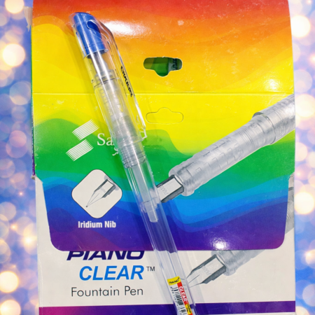 Piano Clear Fountain Pen with Iridium Nib – Smooth Ink Flow Writing Pen