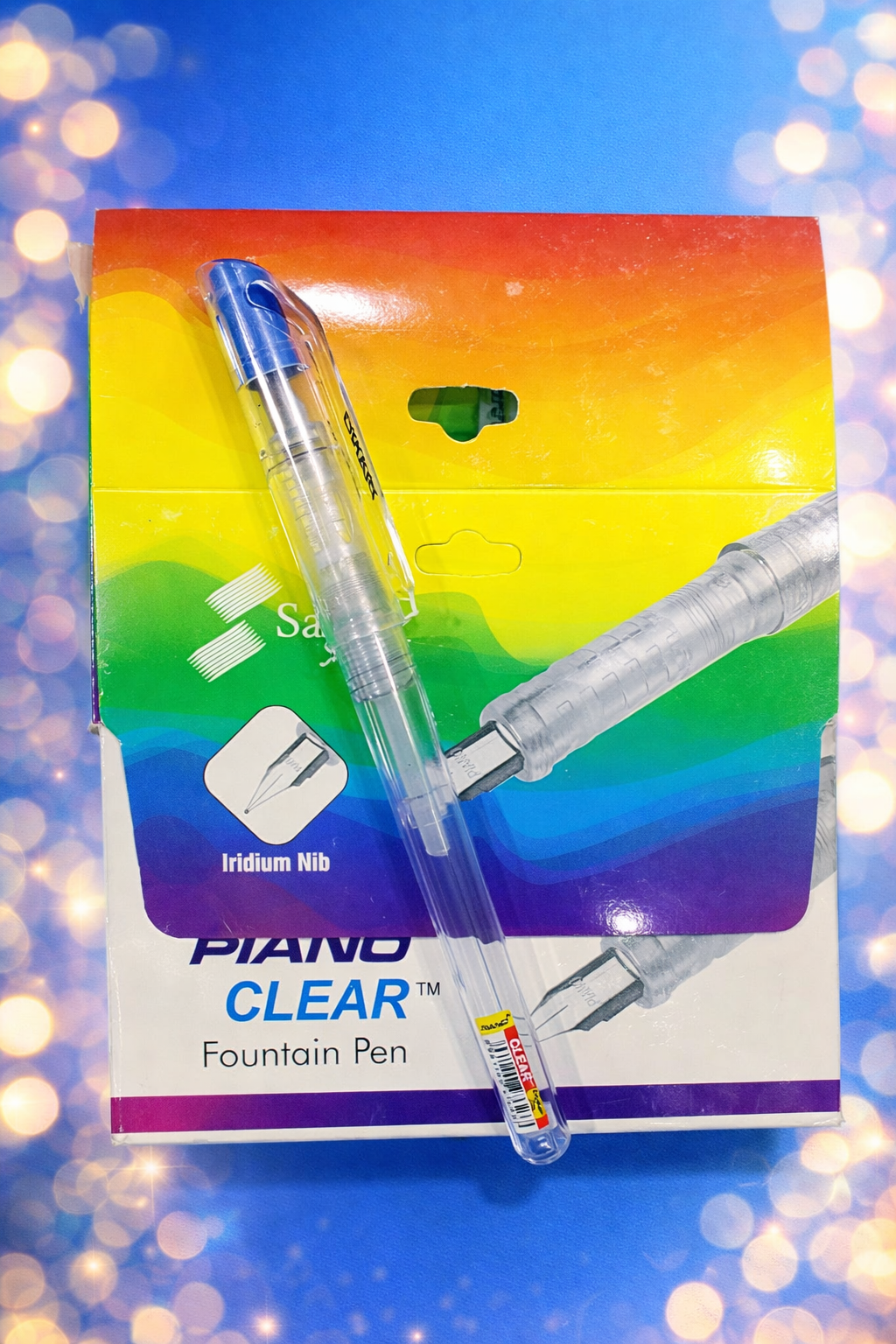 Piano Clear Fountain Pen with Iridium Nib – Smooth Ink Flow Writing Pen