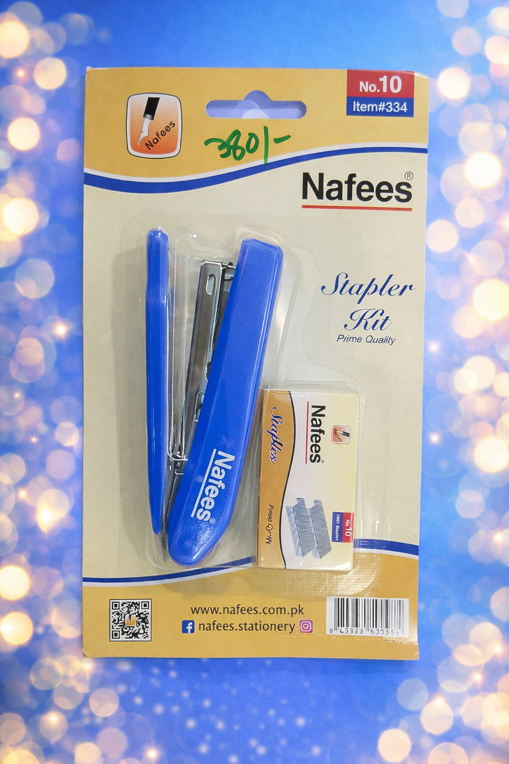 Nafees No.10 Stapler Kit with Staples – Prime Quality Office & School Stapler Set