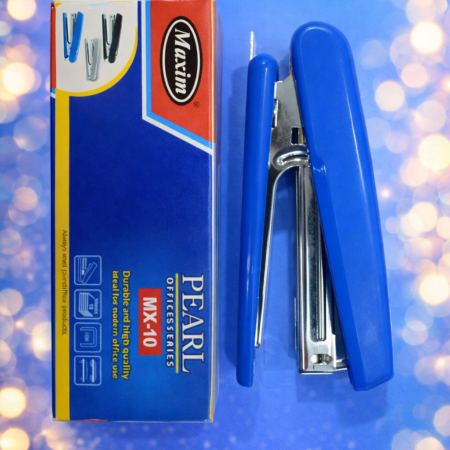 Maxim Pearl MX-10 Office Stapler – Durable Metal Stapler for School & Office Use