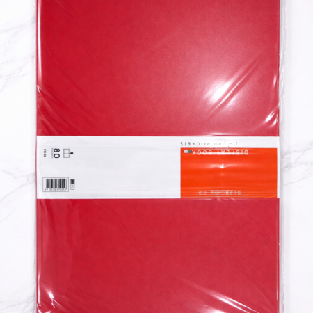 Red A4 Display Book Folder – 80 Pockets Document Presentation File