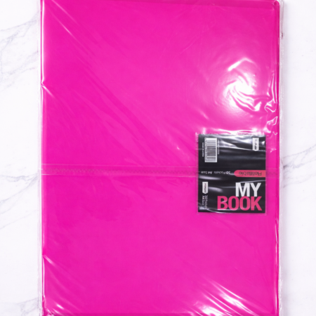 Pink A4 Refillable Display Book Folder – 30 Pockets Document Presentation File