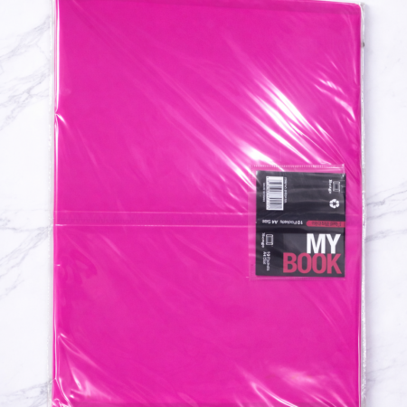 Pink A4 Refillable Display Book Folder – 10 Pockets Document Presentation File