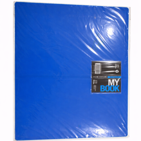 Blue A4 Refillable Display Book Folder – 10 Pockets Document Presentation File