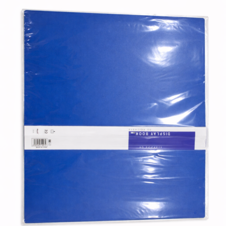 Blue A4 Display Book Folder – 30 Pockets Document Presentation File