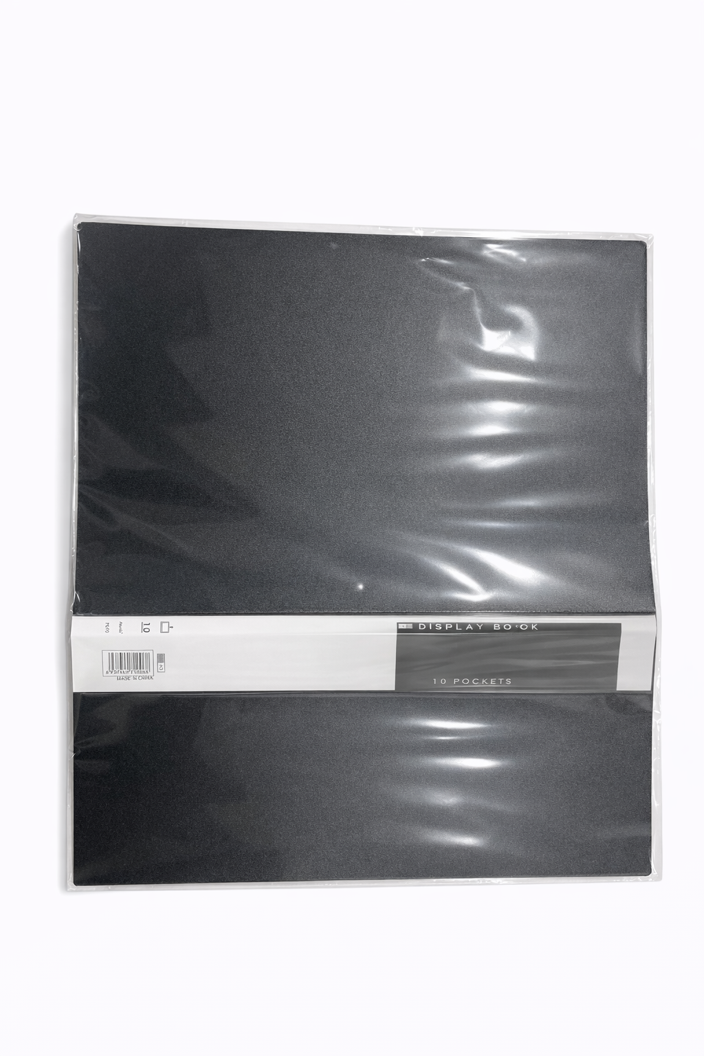Black A4 Display Book Folder – 10 Pockets Document Presentation File