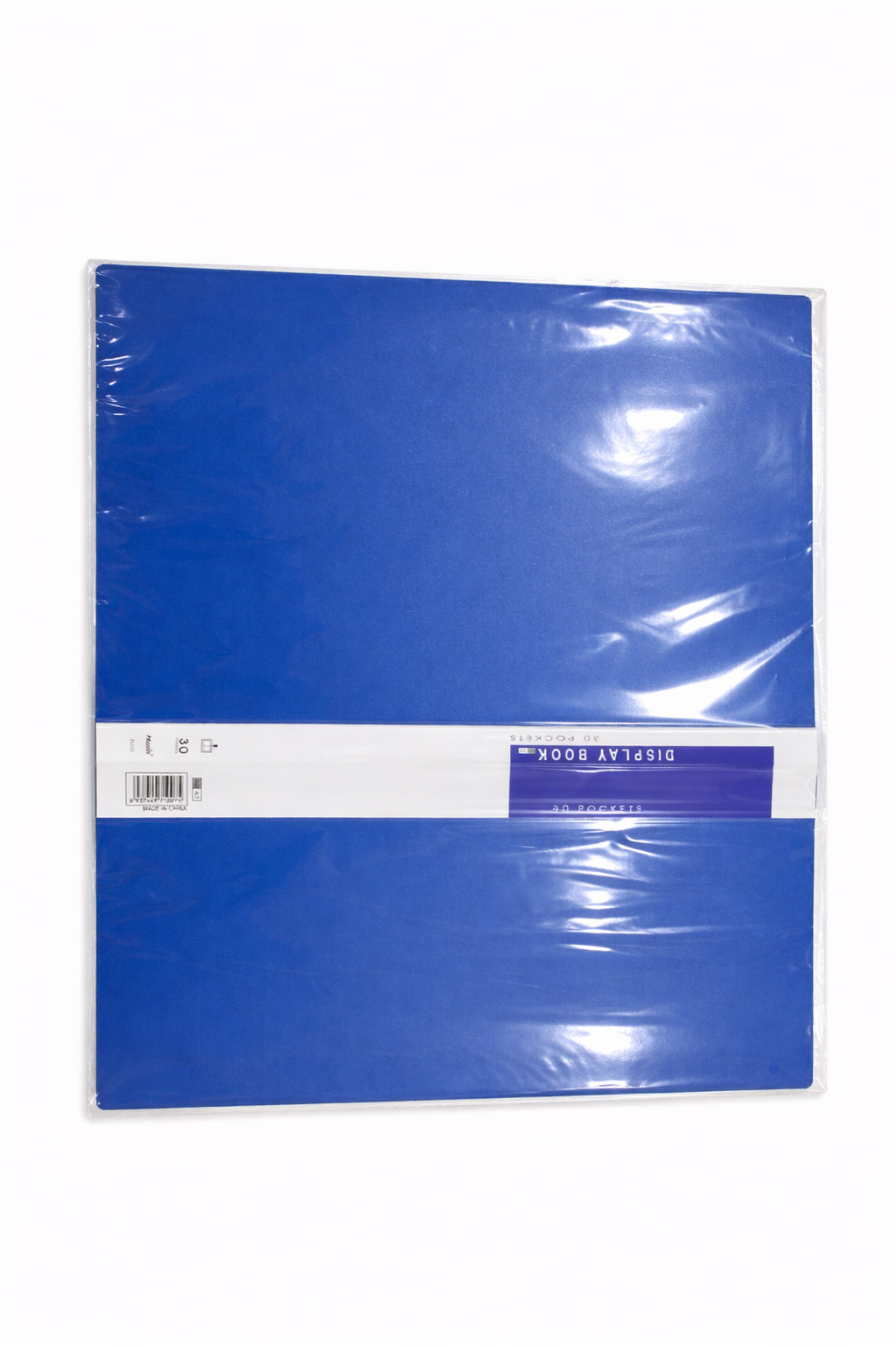 Blue A4 Display Book Folder – 30 Pockets Document Presentation File