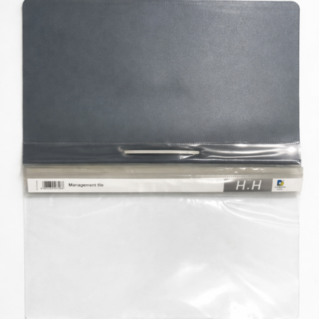 A4 Management File with Clip – Transparent Report Cover Folder