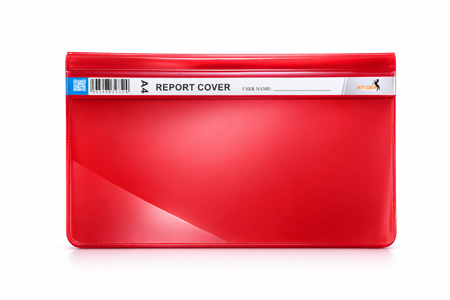 A4 Report Cover Button File – Transparent Plastic Document Folder