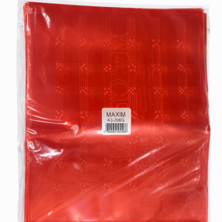 Maxim A3 Plastic Document Folder β Large Size File Cover (Red)
