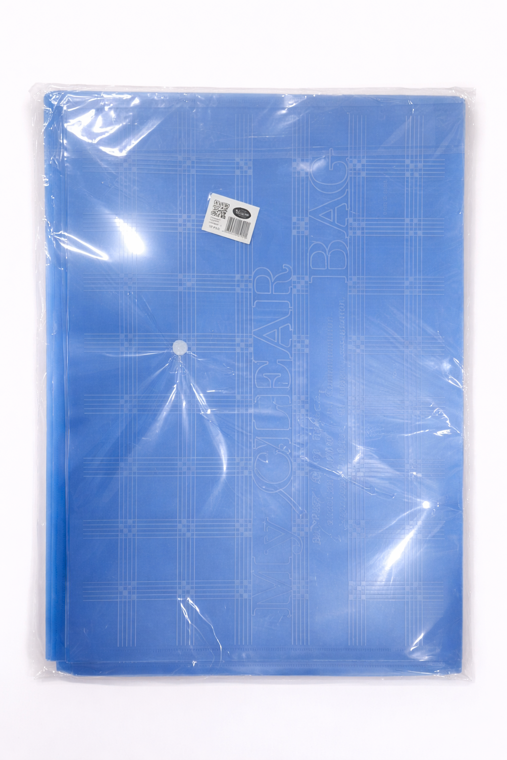 A4 Plastic Button File Folder – Blue (Snap Closure)