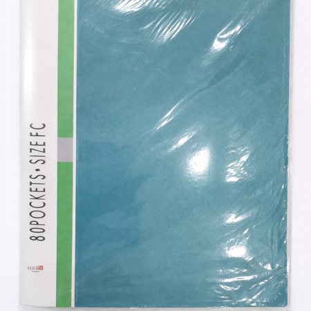 Display Book 80 Pockets FC Size | Transparent Sheet Display File for Office & School Use