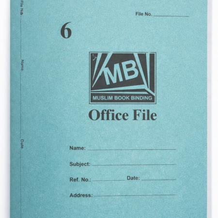 MB Muslim Book Binding Office File No. 6 – Durable Cardboard Document File