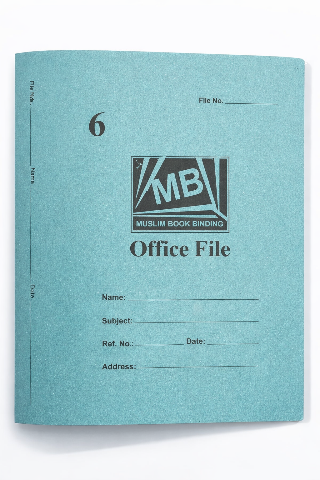 MB Muslim Book Binding Office File No. 6 – Durable Cardboard Document File