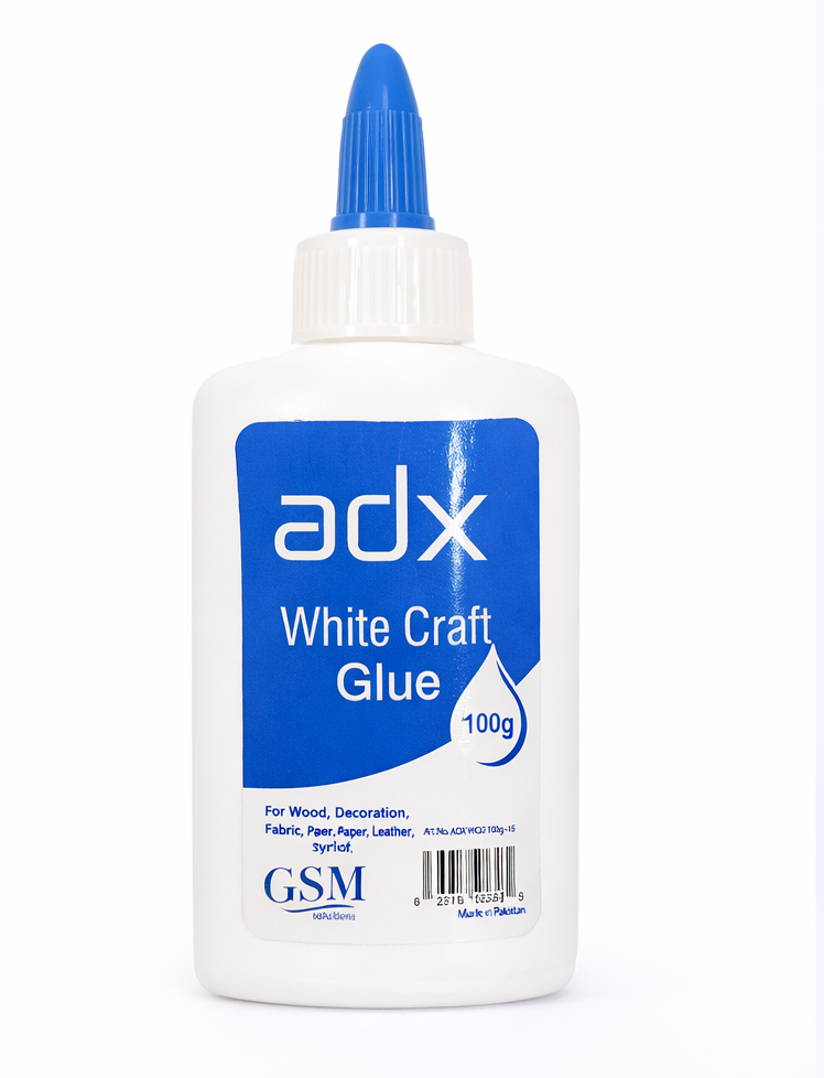 ADX White Craft Glue 100g – Multi-Purpose Adhesive for Paper, Wood & Fabric