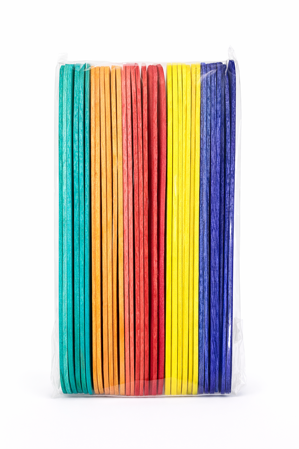 Multicolor Wooden Craft Sticks – Colored Ice Cream Sticks for DIY & Art Projects