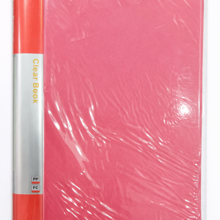Clear Book File FC Size – Premium Transparent Document Display Folder