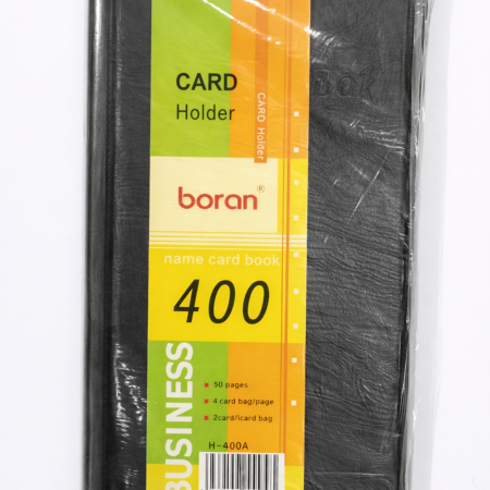 Boran Business Card Holder Book – 400 Cards Capacity Name Card Organizer