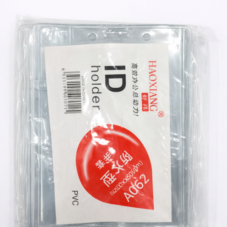 PVC ID Card Holder A02 – Transparent Hard Plastic ID Case