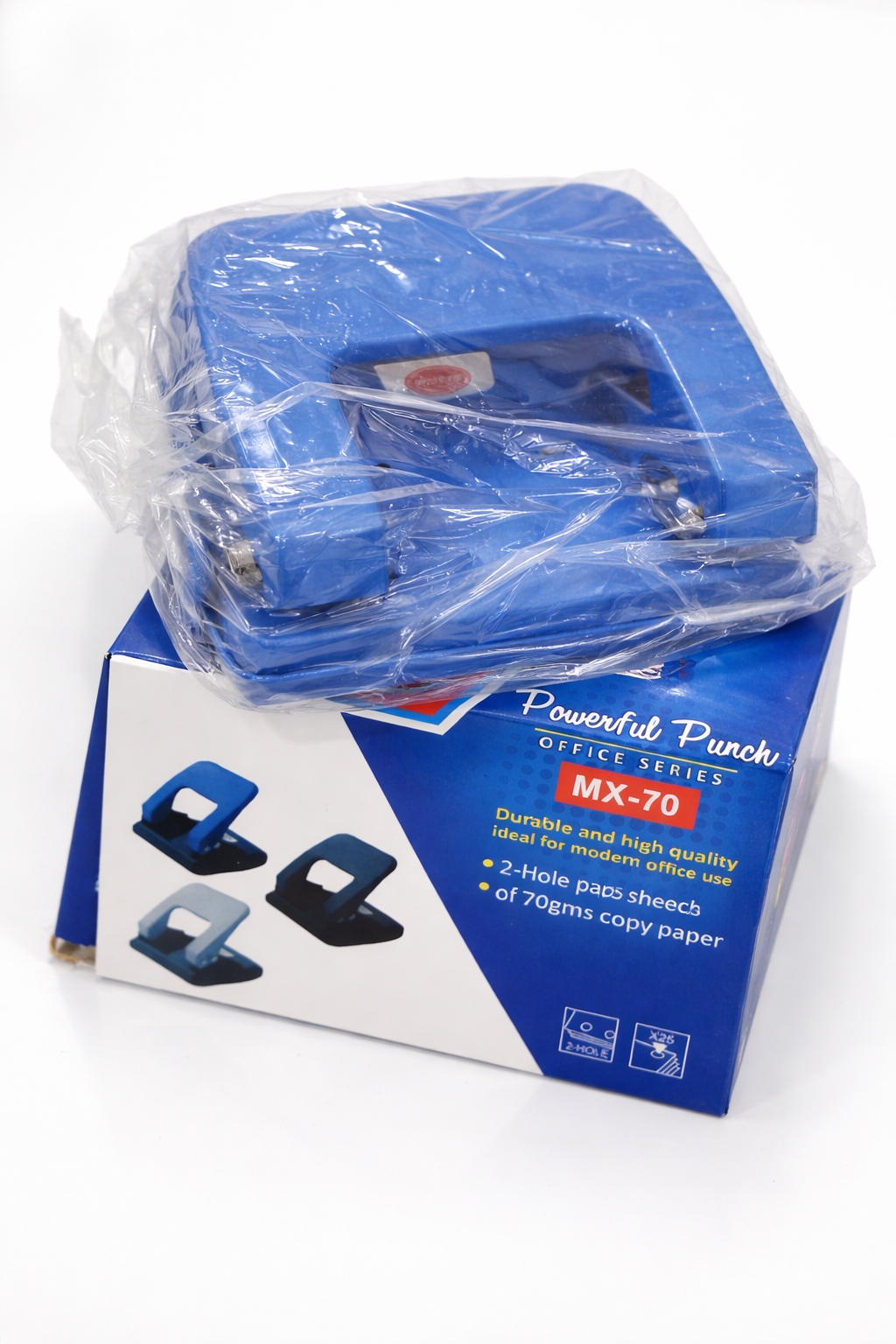 MX-70 Powerful Office Paper Punch – 2 Hole Heavy Duty Punch Machine