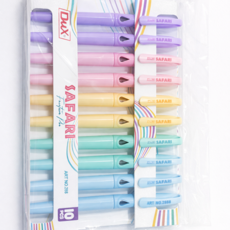 Dux Safari Pastel Highlighter Set – 10 Pieces Soft Color Marker Pack