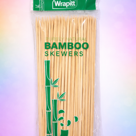 Wrapitt Purely Natural Bamboo Skewers – Wooden BBQ & Craft Sticks