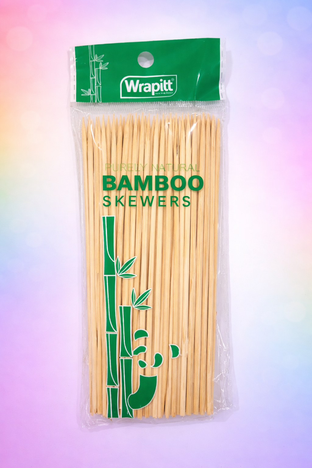 Wrapitt Purely Natural Bamboo Skewers – Wooden BBQ & Craft Sticks