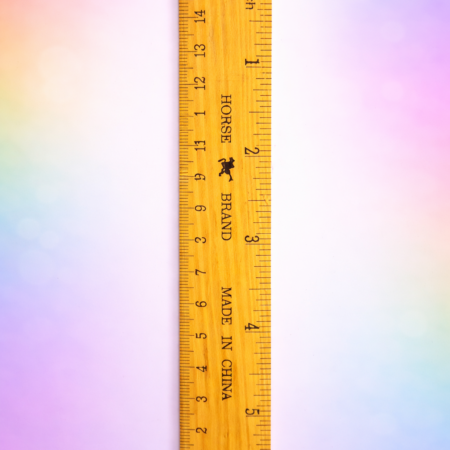 Horse Brand Wooden Ruler 15cm / 6 Inch – Durable Measuring Scale