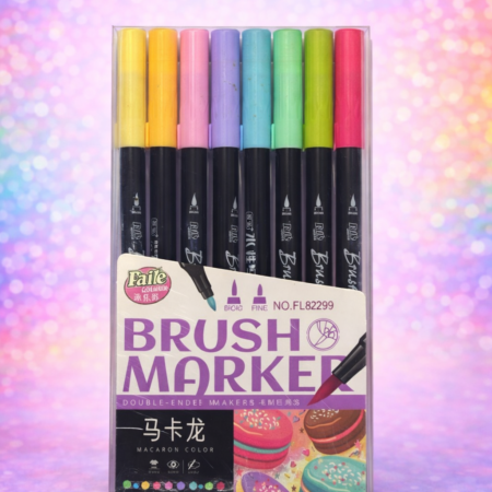 Macaron Color Double-Ended Brush Marker Set