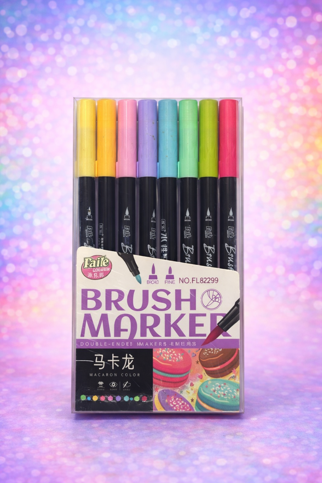Macaron Color Double-Ended Brush Marker Set