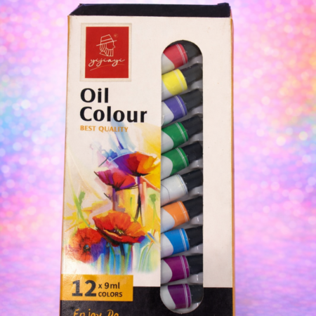 Yiyiyi Oil Colour Paint Set – 12 Colors (9ml Tubes)
