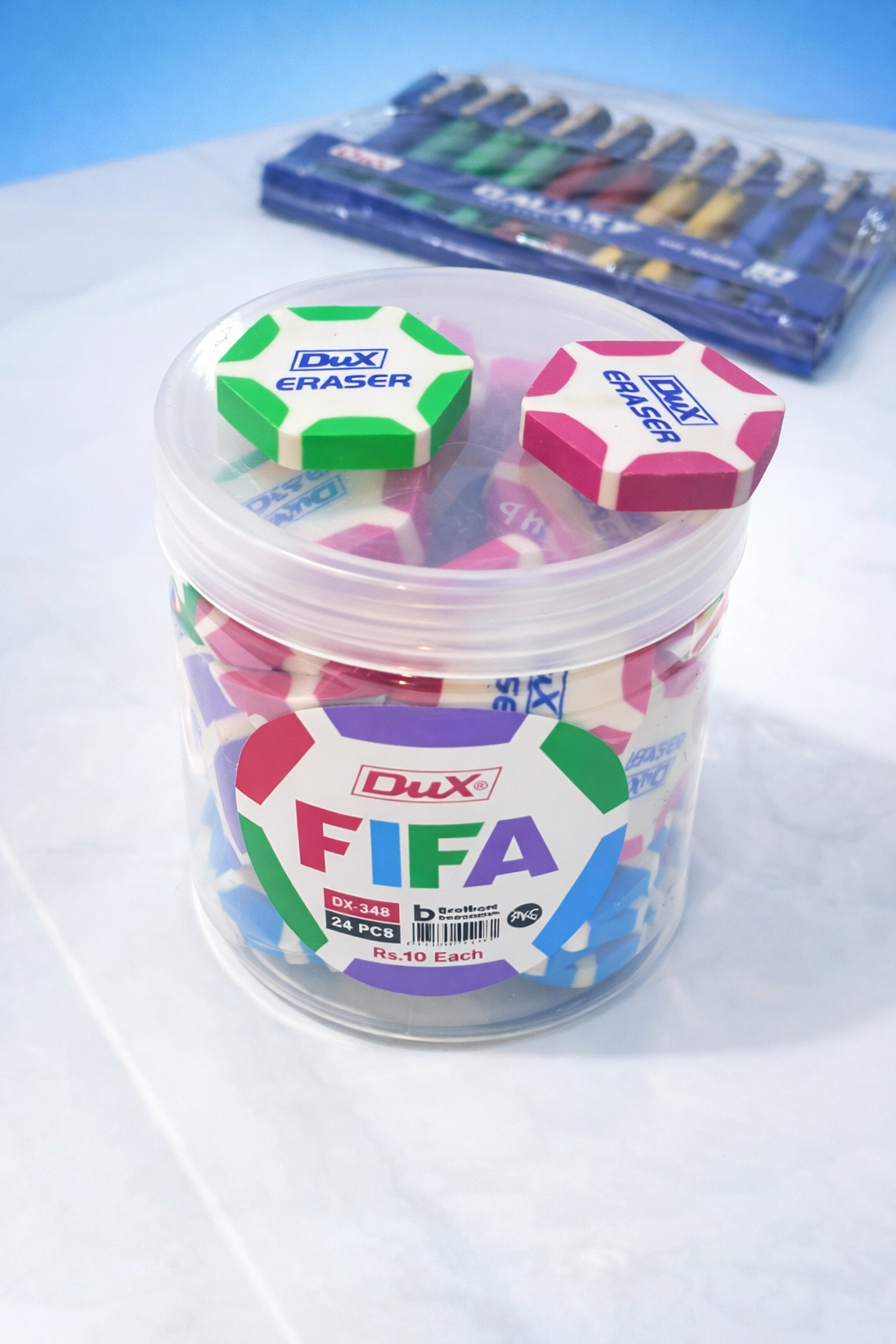 Dux FIFA Eraser – Premium Soft Rubber Eraser for Clean & Smooth Erasing
