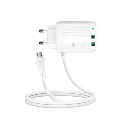 SOVO REVO iOS Charger – 2.4A Fast Charging Adapter with Auto-ID & Multi-Protection