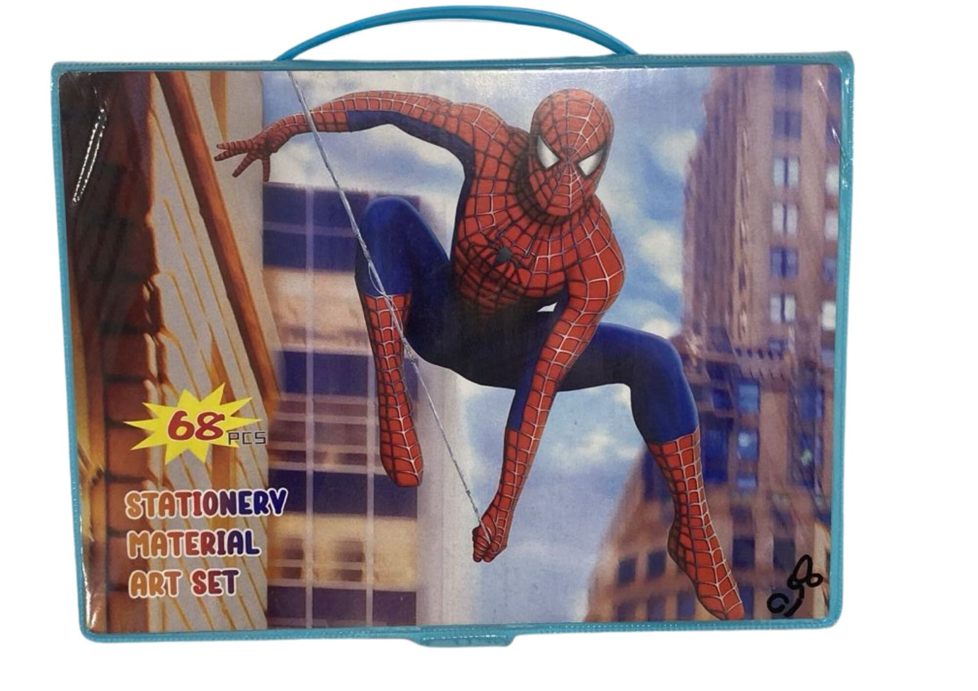 Spider-Man Stationery Material Art Set – 68 Pieces (Kids Art Kit with Carry Case)