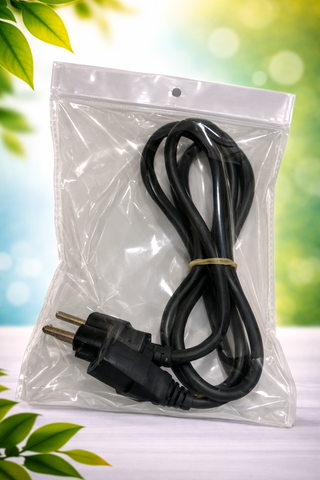 Used 2-Pin AC Power Cable (Euro Plug Power Cord)