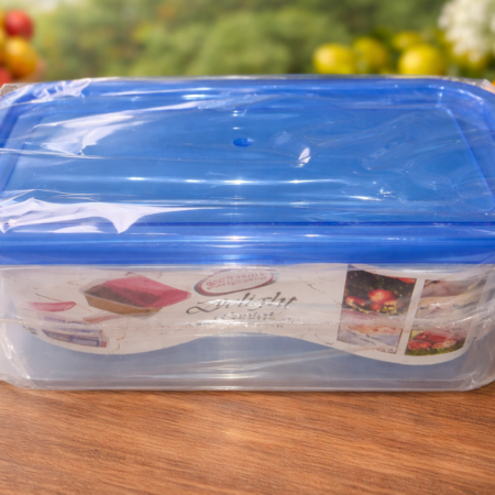 Delight Rectangular Food Storage Container β Large Plastic Kitchen Storage Box with Lid