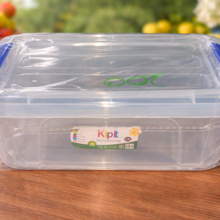 Kiplt Large Rectangular Food Storage Container β Plastic Kitchen Storage Box with Locking Lid