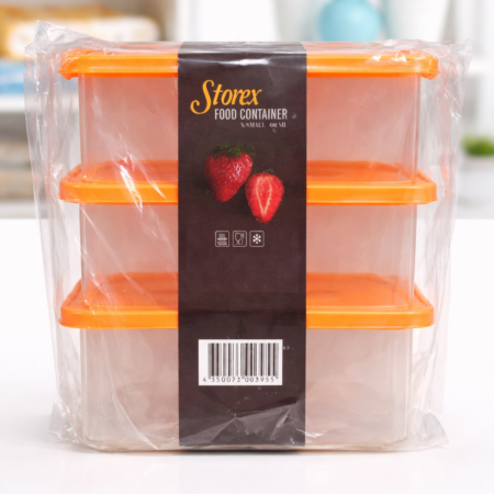 Storex 3-Piece Food Storage Container Set – Airtight Kitchen Boxes