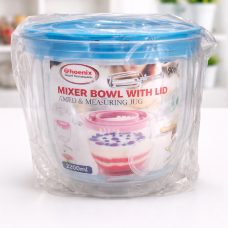 Phoenix 2200ml Mixer Bowl with Lid & Measuring Jug