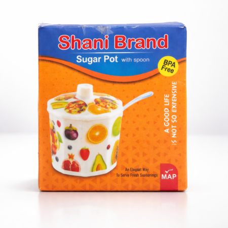 Shani Sugar Pot with Spoon – BPA Free Kitchen Storage Jar