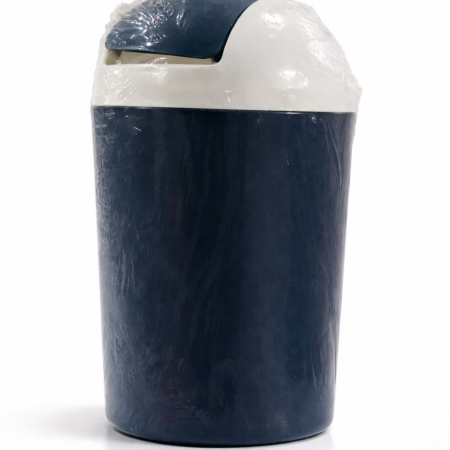 Mini Plastic Swing Lid Dustbin – Compact Tabletop Trash Bin
