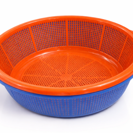 Plastic Double Layer Colander Basket – Kitchen Strainer with Bowl