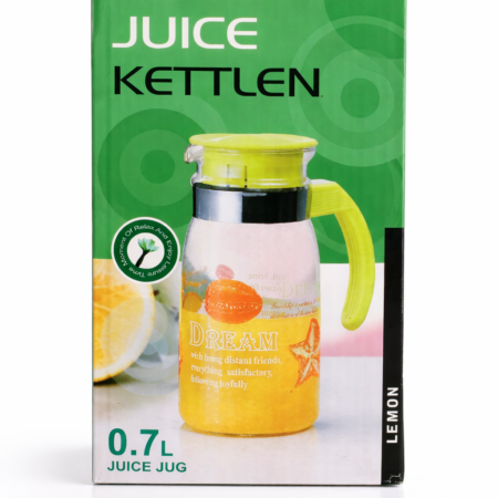 0.7L Juice Kettle Jug with Handle – Transparent Lemon Drink Pitcher