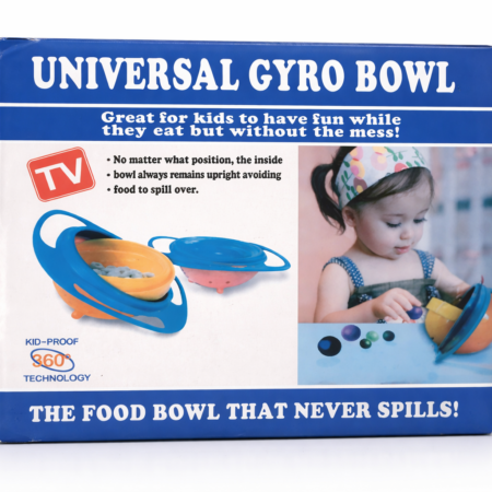 Universal Gyro Bowl – 360° Spill-Proof Kids Snack Bowl